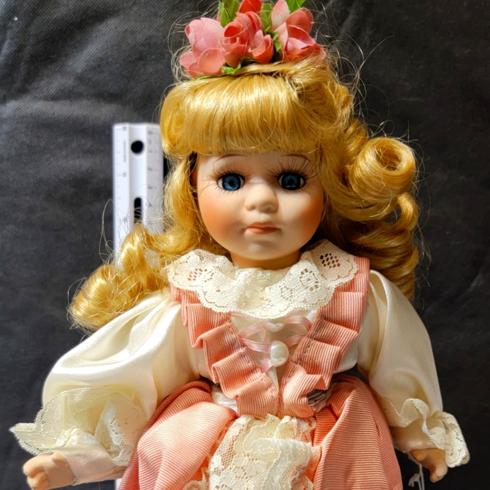 Vintage Collector's Porcelain Doll by Geppeddo 13" Collectible Doll